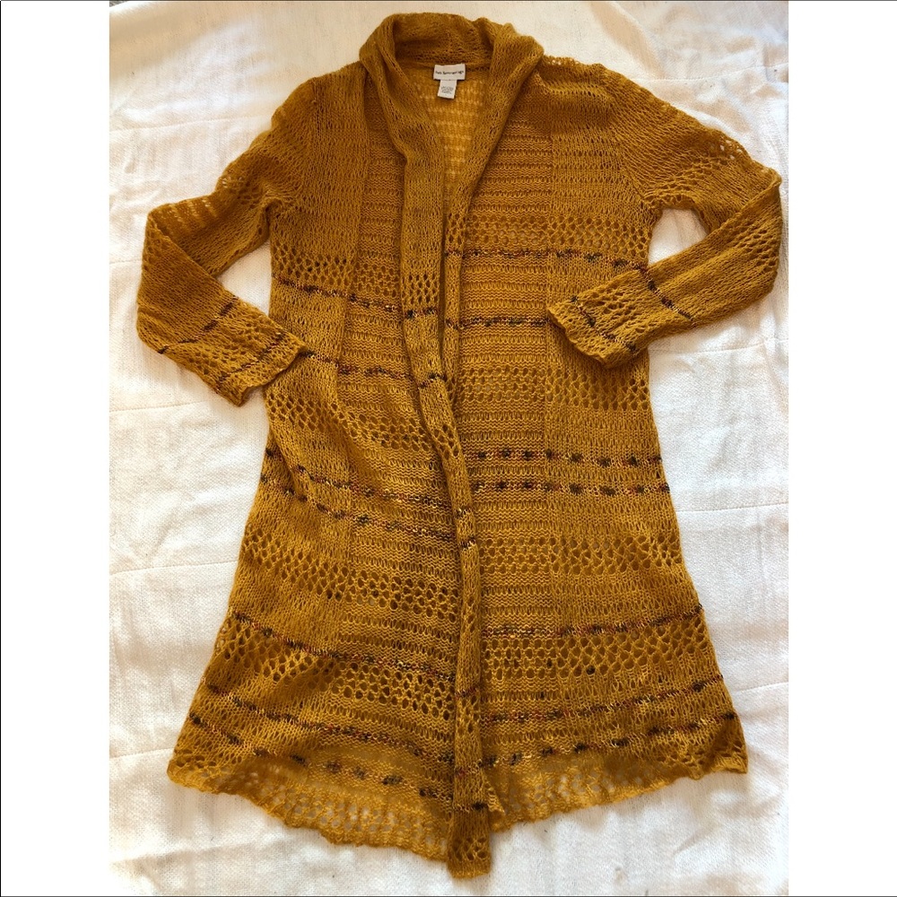 Soft Surroundings Open Weave Duster Cardigan